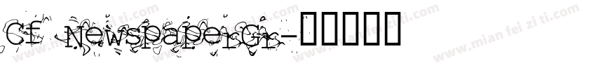 Cf NewspaperGr字体转换